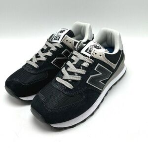 New Balance 574 Black White Sport Shoes
